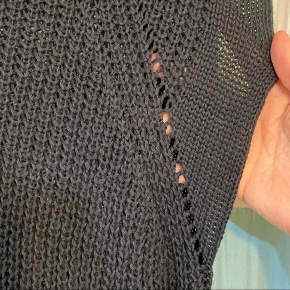 Cotton On Knit Sleeveless Sweater Navy Blue Sz Large - Picture 3 of 8